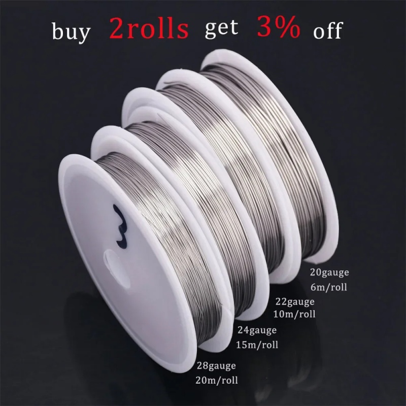20,22,24,28 Gauge 304 Stainless Steel Wire Craft Bailing Wire Sculpting Wire For Jewelry Making