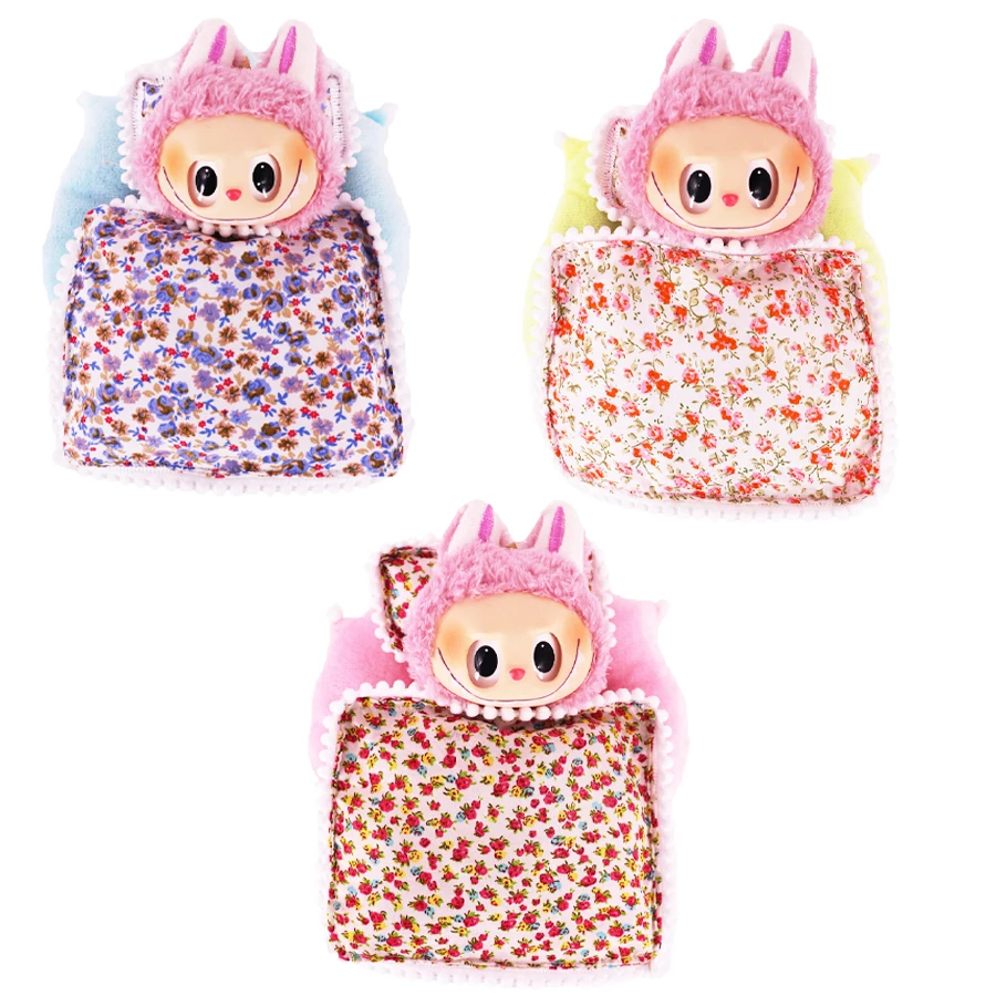 Labubu boneca saco de dormir festival de natal presente de aniversário boneca acessórios tecido macio saco de armazenamento de brinquedos para figuras colecionáveis