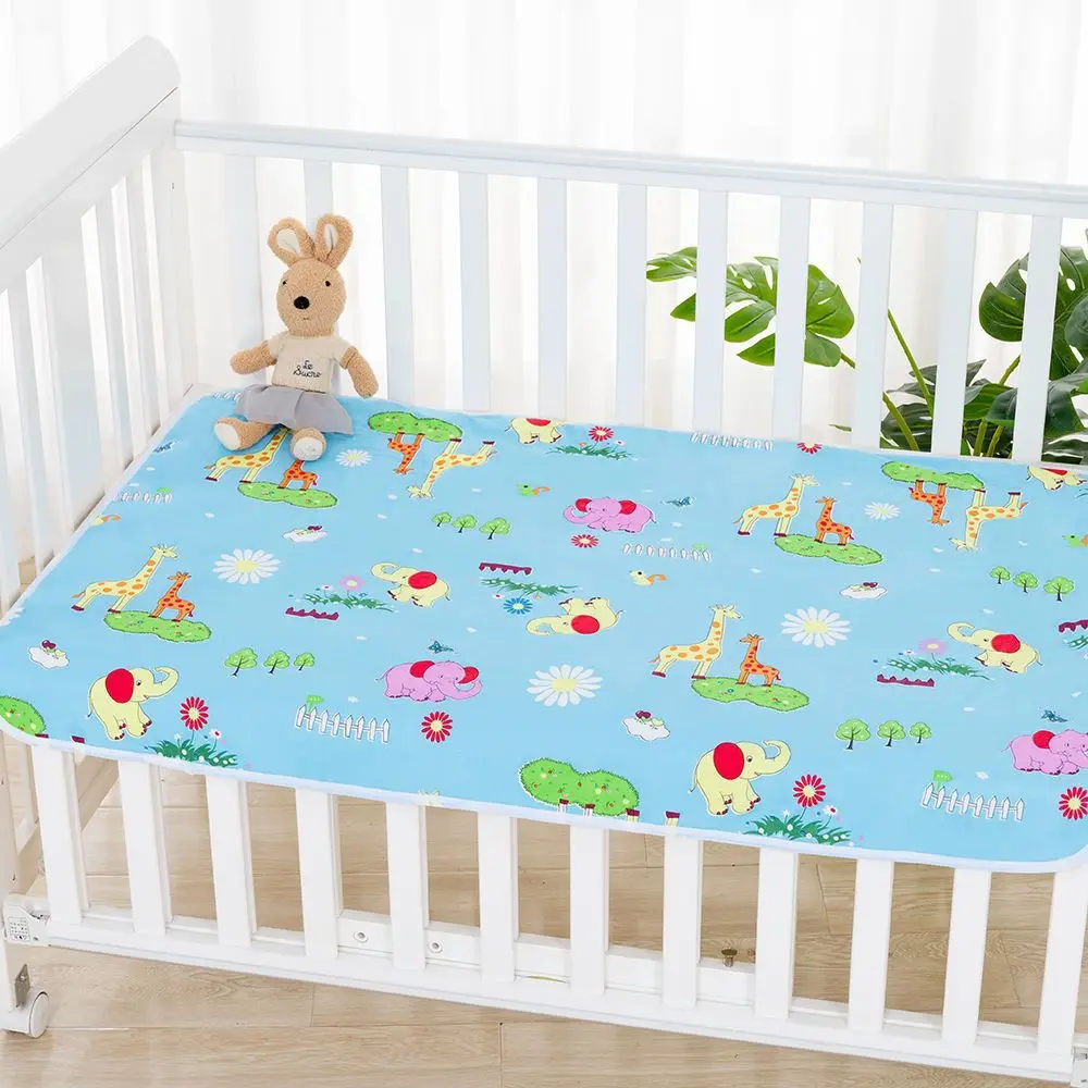 Fralda do bebê à prova dwaterproof água esteira colchão portátil fralda mudando almofada dos desenhos animados reutilizável infantil cama fralda colchão mudando esteira