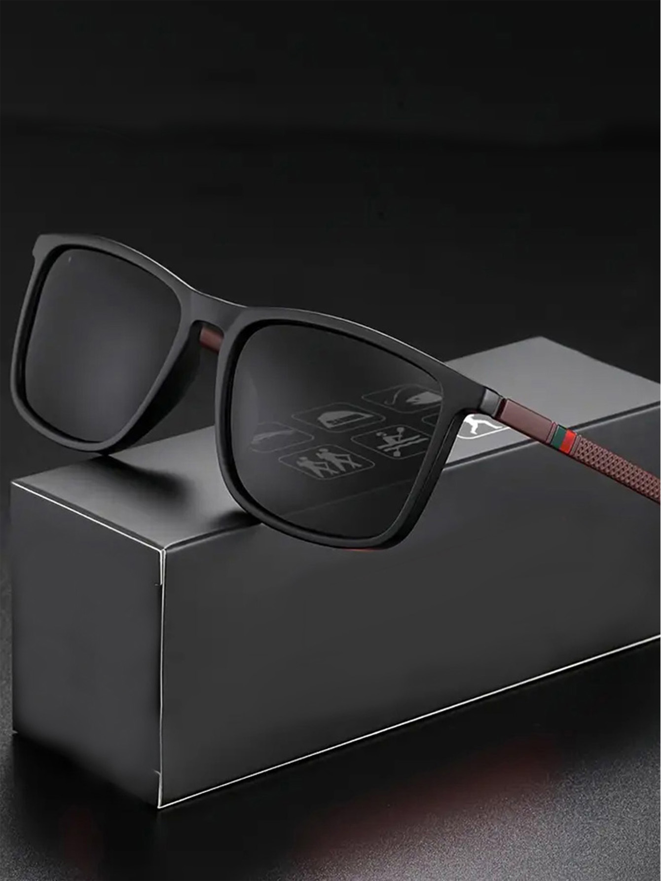 Fashionable Retro Unisex Sunglasses for Driving and Sports Universal Suitable for All Seasons Simple Design New Model