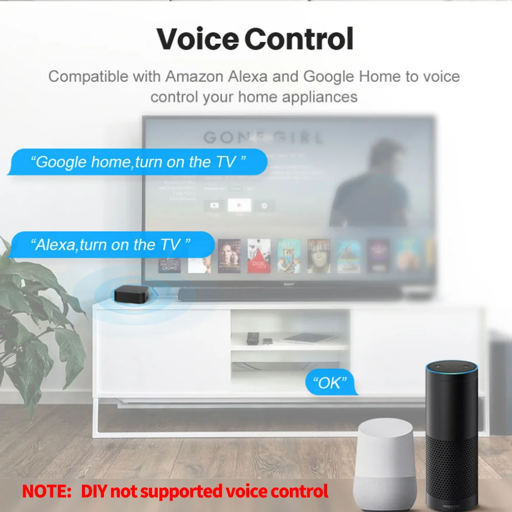 Tuya Zigbee Smart IR-Fernbedienung, universelle Infrarot-Fernbedienung für Smart Home für AC-TV-DVD, funktioniert mit Alexa Google Home