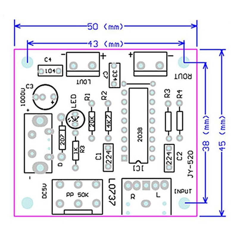 ミニオーディオアンプボード,5w 5w,2チャンネル,hifi,pm cm2038,5v,USB電源