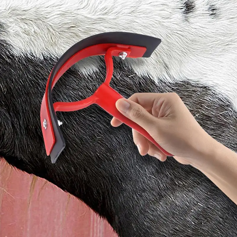 Raspador de sudor para caballos, herramienta raspadora para quitar caballos, ayuda para el cuidado de animales ecuino, herramientas de aseo para caballos, burros y ganado