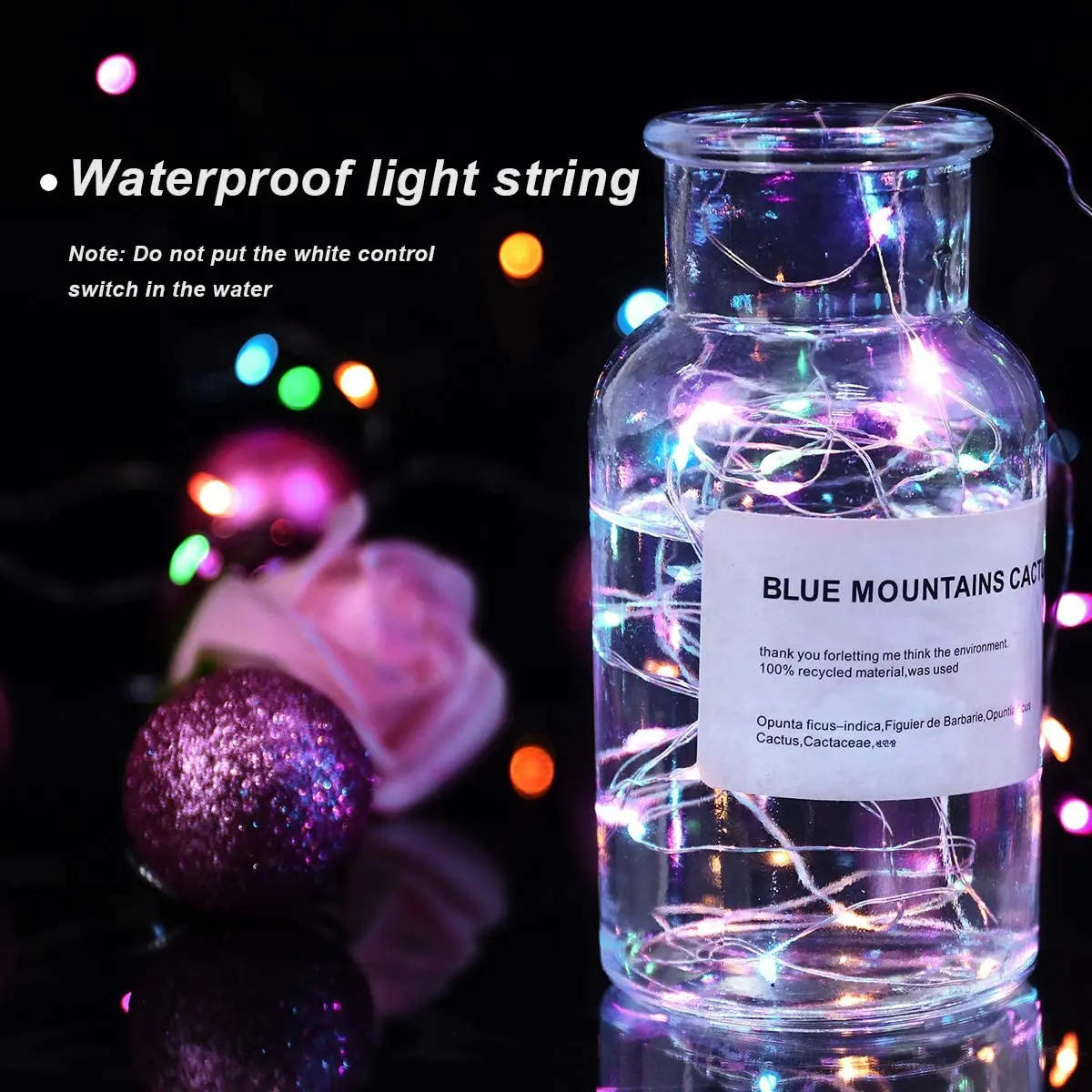 20 Stück DIY LED-Leuchten 2 m 20 LEDs 3 Modi Batterie Warmweiß Multi-String-Beleuchtung Geburtstage Weihnachtsgeschenk Dekorationen für den Urlaub