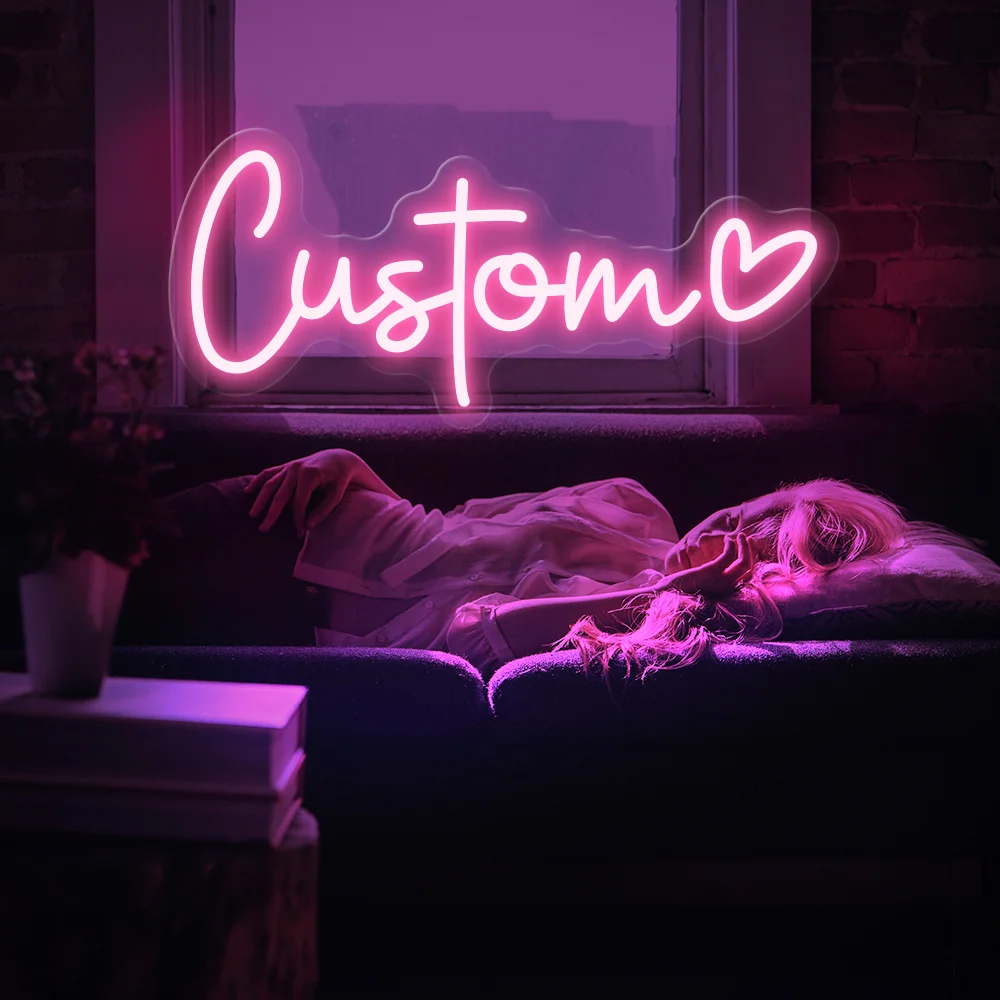 Letrero de neón LED personalizado, letrero con nombre personalizado alimentado por USB, decoración de pared para bodas, cumpleaños, fiestas, regalos de Navidad y Halloween