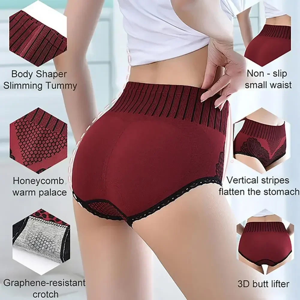 Bragas sin costuras para mujer, ropa interior, bragas de cintura alta para mujer, bragas de realce de cadera, pantalón transpirable, lencería moldeadora de cuerpo