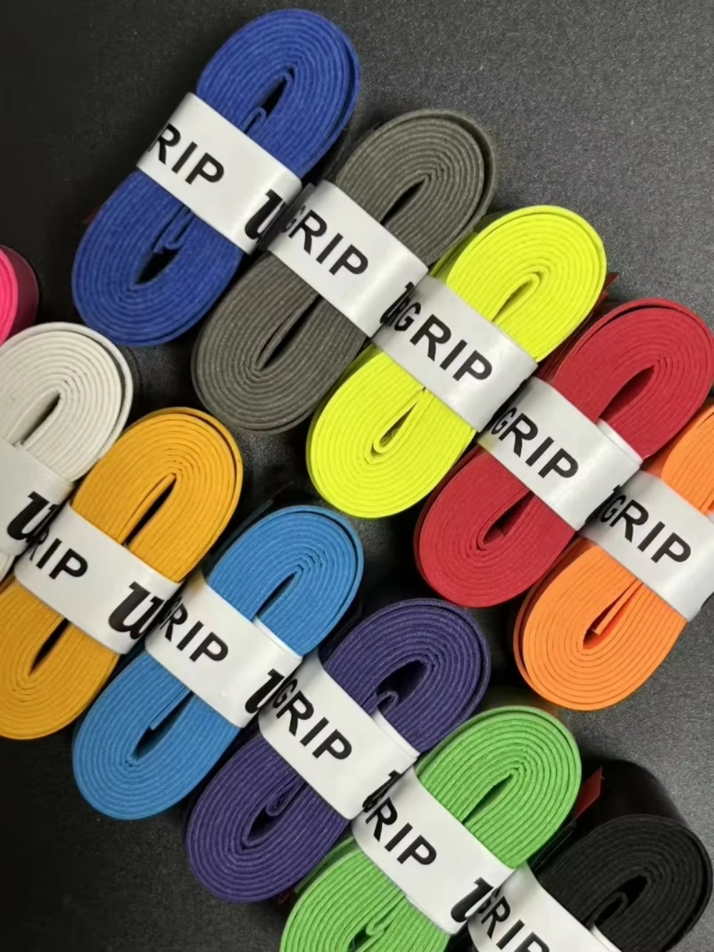 12PCS W Tennis Over Schweiß Band Absorption Tennis Badminton Schläger Hand Kleber Tennis Grip PU Nicht-Slip Over