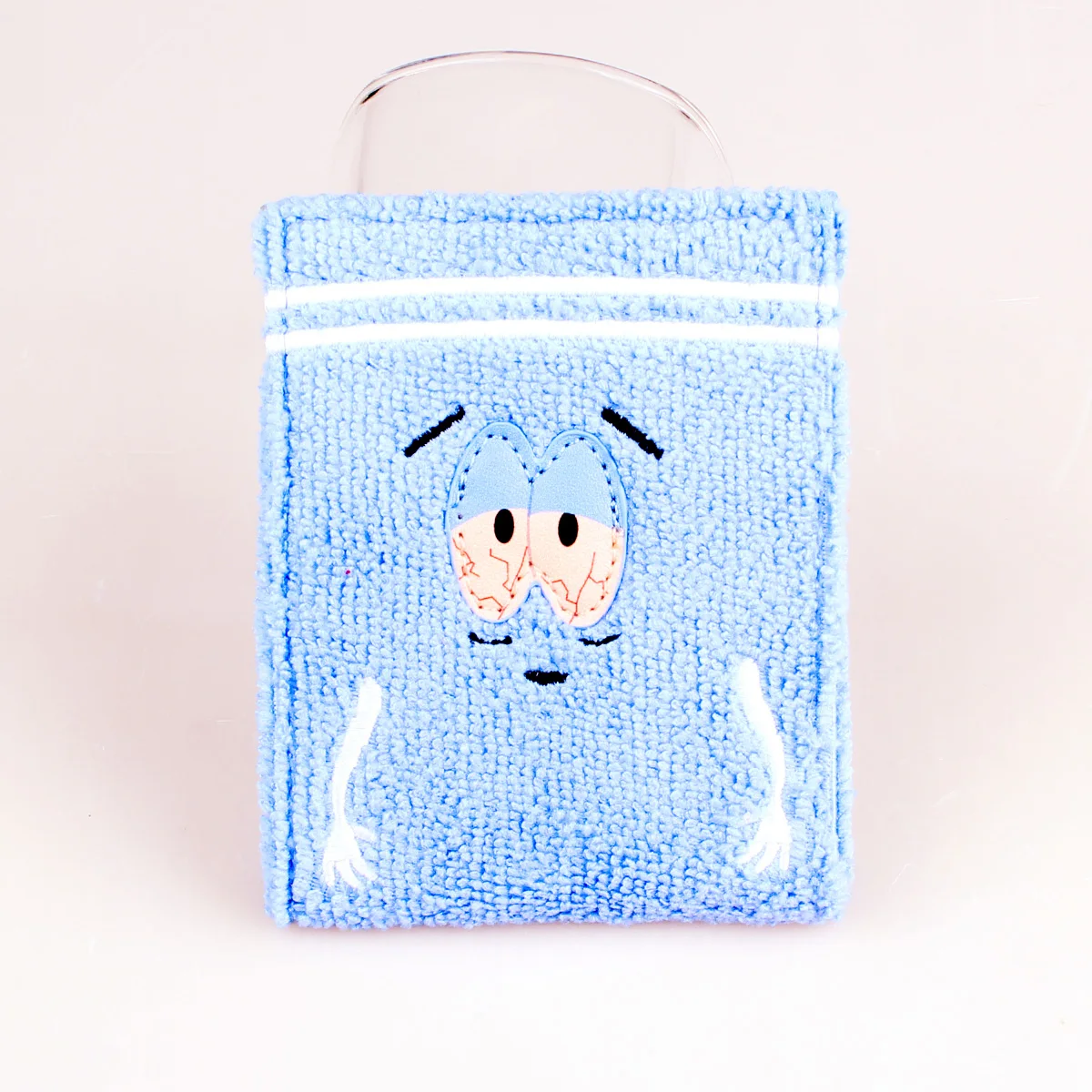 Cartera de moda de anime bordada de tela de toalla, tarjetero de identificación personalizado de diseñador