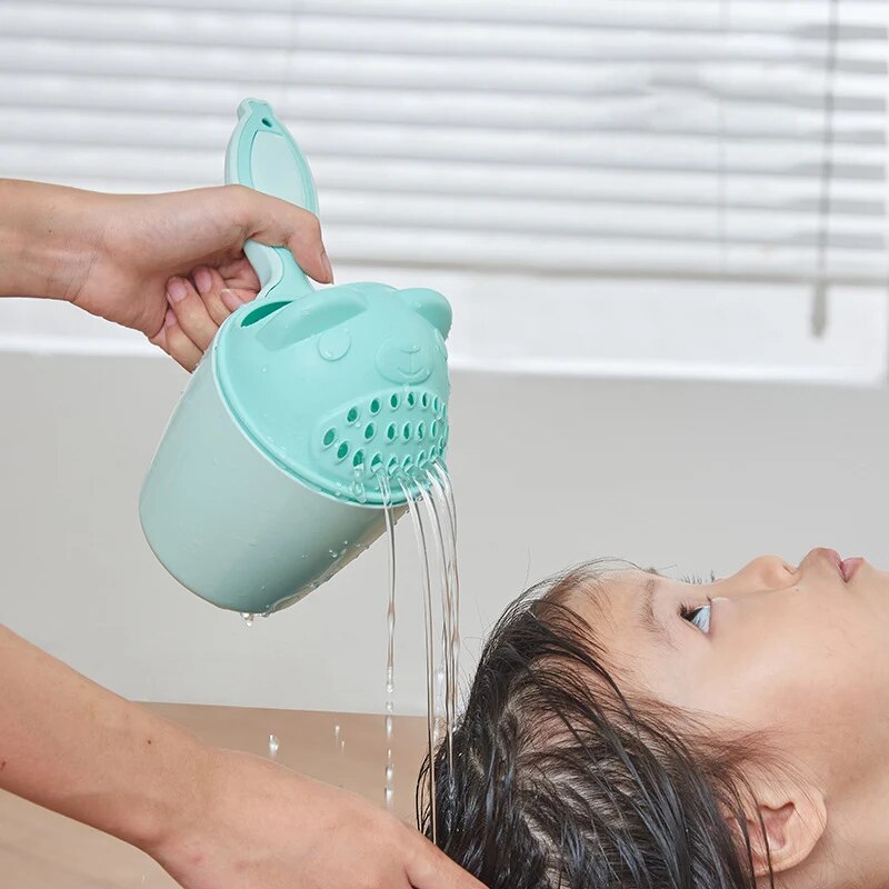Baby Badekappen Kleinkind Shampoo Tasse Kinder Baden Bailer Kinder Dusche Löffel Kind Waschen Haar Tasse Schützen Baby Auge Bad Werkzeug