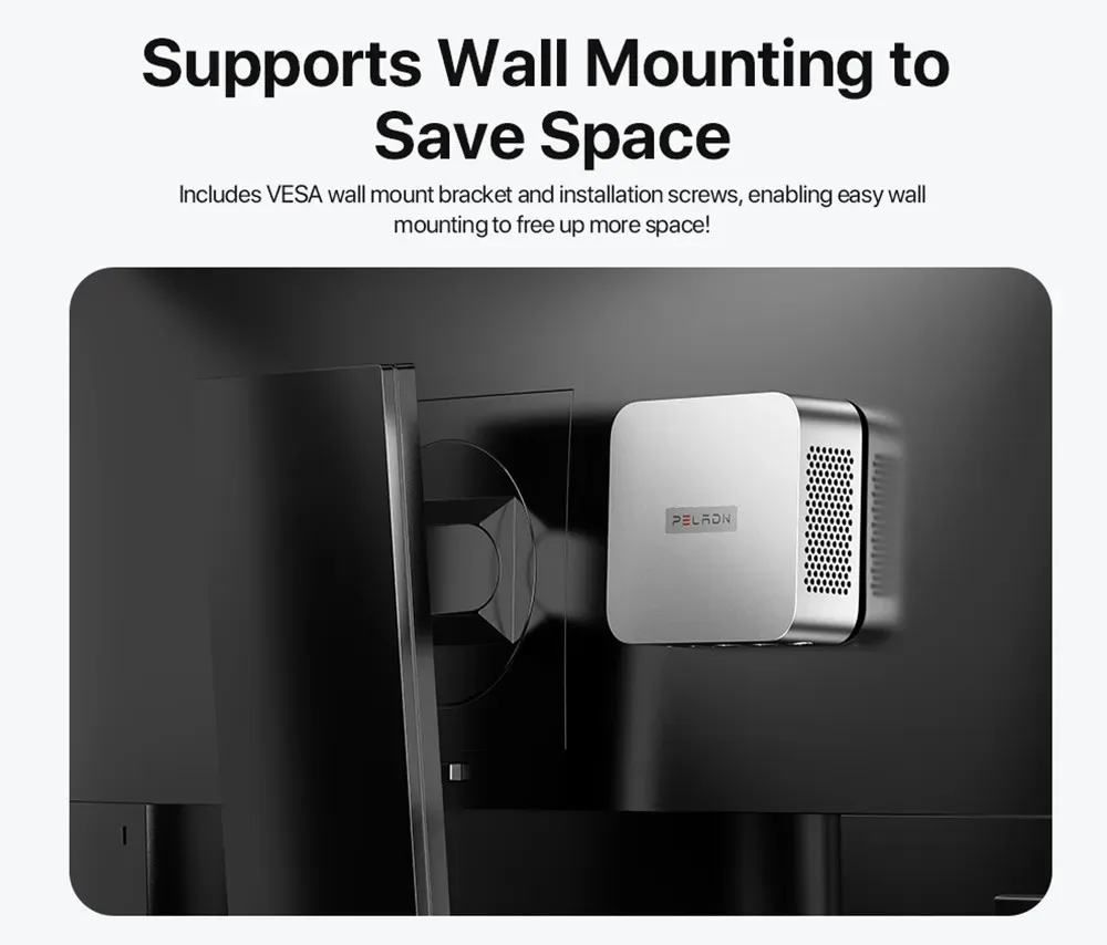 2025 Neuer PELADN WI-9 Mini-PC (Ultra-kompakte Größe) Twin Lake N150 Mini-Computer 16 GB DDR4 512 GB Dual SSD Typ-C Dual HDMI RJ45 LAN WiFi5 Bluetooth 4.2 4K Triple Display Tragbarer PC Windows 11