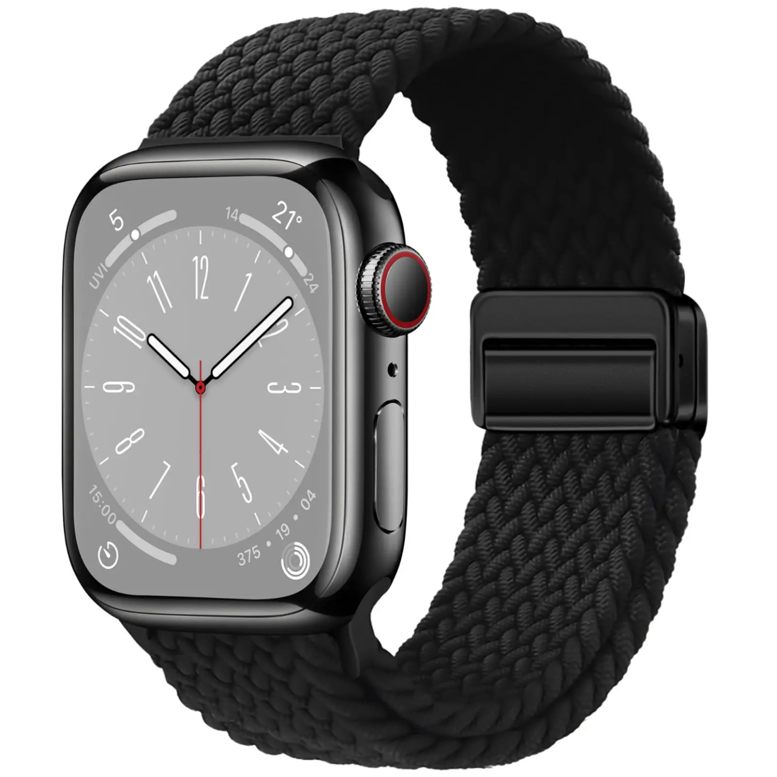 Cinturino intrecciato per cinturino Apple Watch 44mm 40mm 45mm 49mm 41mm 38 bracciale con fibbia serie iWatch se 7 3 6 8 9 Ultra 2 cinturino magnetico