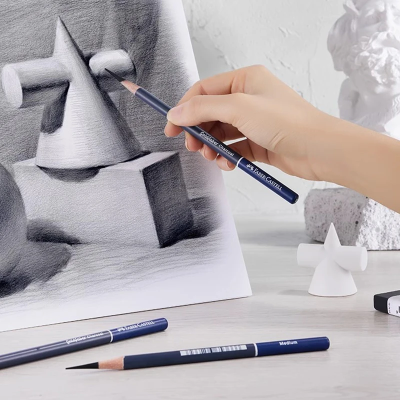 5/10PCS Faber Castell Goldfaber Charcoal Graphite Sketch Set Pencils for Drawing Sketches Shading Artists Art Supplies