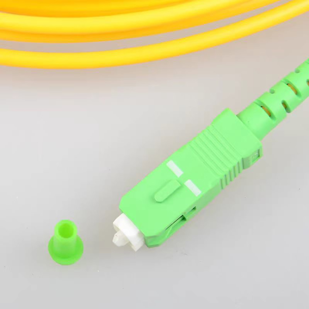 Cabo de fibra óptica 1.5m/2m/3m/5m/10m/15m sc/APC-SC/apc interno fttr cabo de extensão de modo único adaptador gratuito fibra óptica