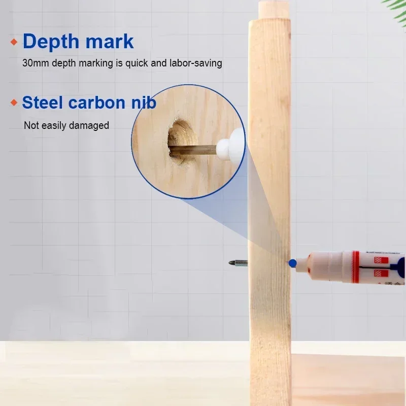 1/5 PCS Lange Kopf Marker Marking Stift Permanent Farbe Stift Set Für Holzbearbeitung Dekoration Tiefe Loch Marker Schreibwaren kunst Liefert