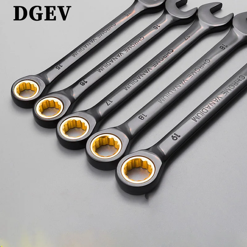 DGEV-llave Torx Universal de torsión ajustable, llave de trinquete de 8-19mm para bicicleta, motocicleta, herramientas de Reparación de automóviles, herramienta mecánica