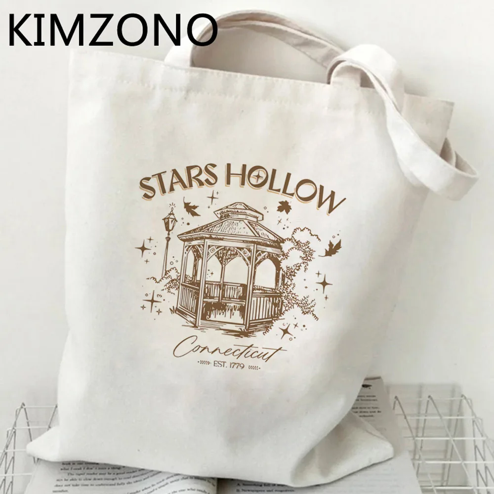 Bolsa de compras Gilmore para niñas, bolsa de compras de lona reutilizable de algodón, bolsa de compras, bolsa de compra, bolsa de red ecológica