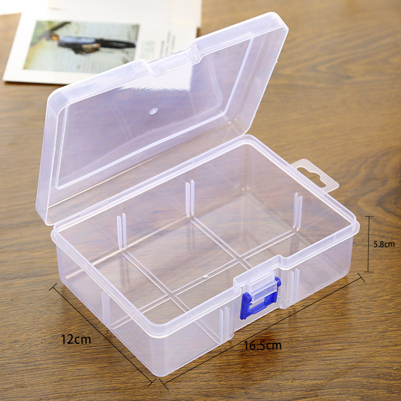 Kunststoff Transparent Lagerung Box Hause Kleinigkeiten Organizer Fall Schmuck Perlen Container Box Werkzeuge Zubehör