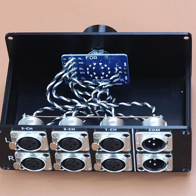 Pemilih pengalih sinyal Audio HIFI, kotak distribusi Lossless XLR, untuk speaker Amp dekoder CD