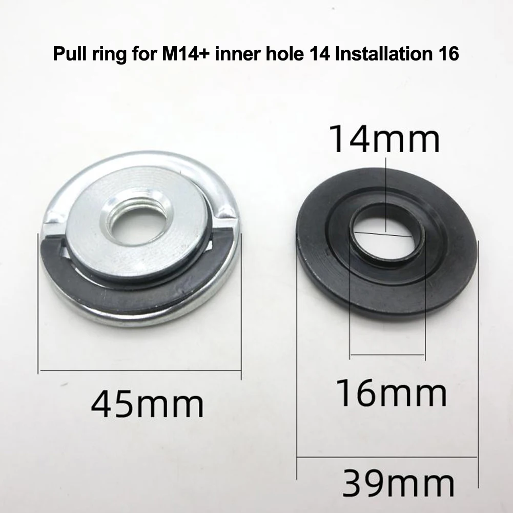 Placa de presión para amoladora angular de anillo de tracción tipo 125, para amoladora autoblocante de liberación rápida M14, placa de presión, tuerca con brida, portabrocas eléctrico