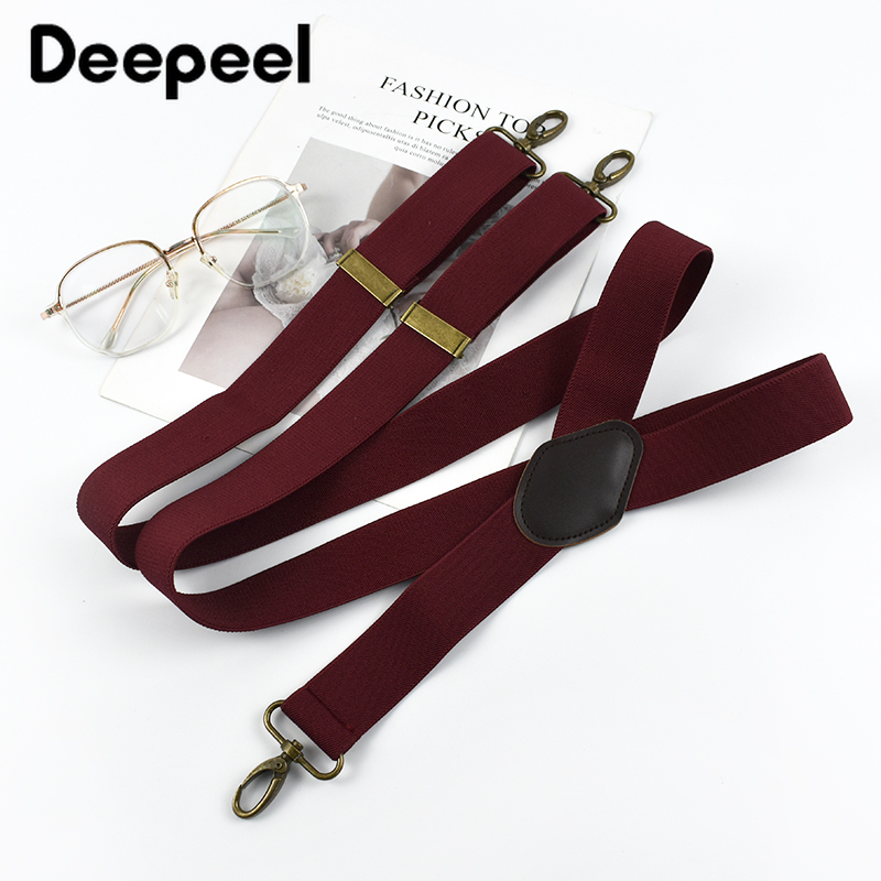 1Pc 3.5*120 センチメートル大人メンズサスペンダー 3 クリップフックバックル男ハーネスブレース弾性ストラップ気を付けろサスペンダーパンツアクセサリー