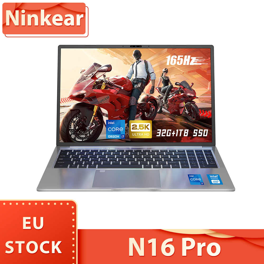 Ninkear n16 pro Laptop, 16 ''2560*1600 ips Bildschirm 165hz Bild wiederhol frequenz, Intel Core i7-13620H 10 Kerne max. 4,9 GHz, 32GB RAM 1TB SSD