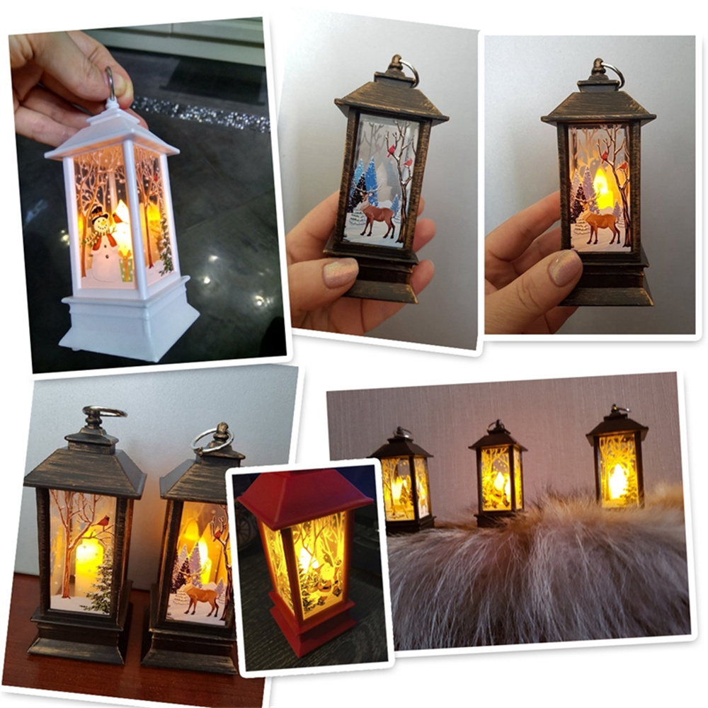 Christmas Lantern Light Merry Christmas Decorations for Home 2025 Navidad Christmas Tree Ornaments Xmas Gift Happy New Year