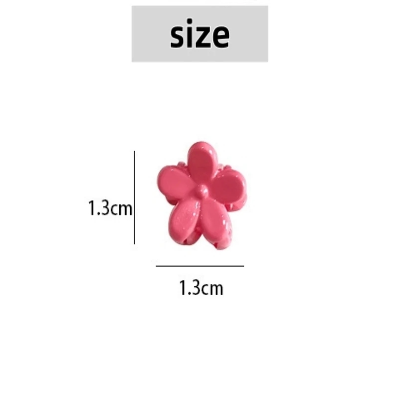 50 stuks minimalistische effen haarklauw mini schattige banaan clip cartoon hoofddeksels antislip haarstylingaccessoires