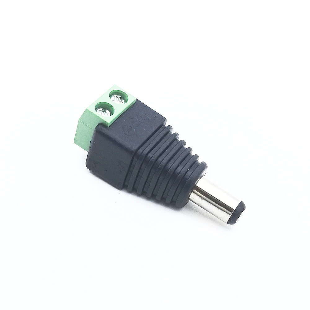 5 คู่ชายและหญิงเชื่อม-ฟรีปลั๊ก DC 5.5*2.1 มม.เชื่อมฟรี DC หญิงสีเขียว Terminal การตรวจสอบปลั๊ก Push-But