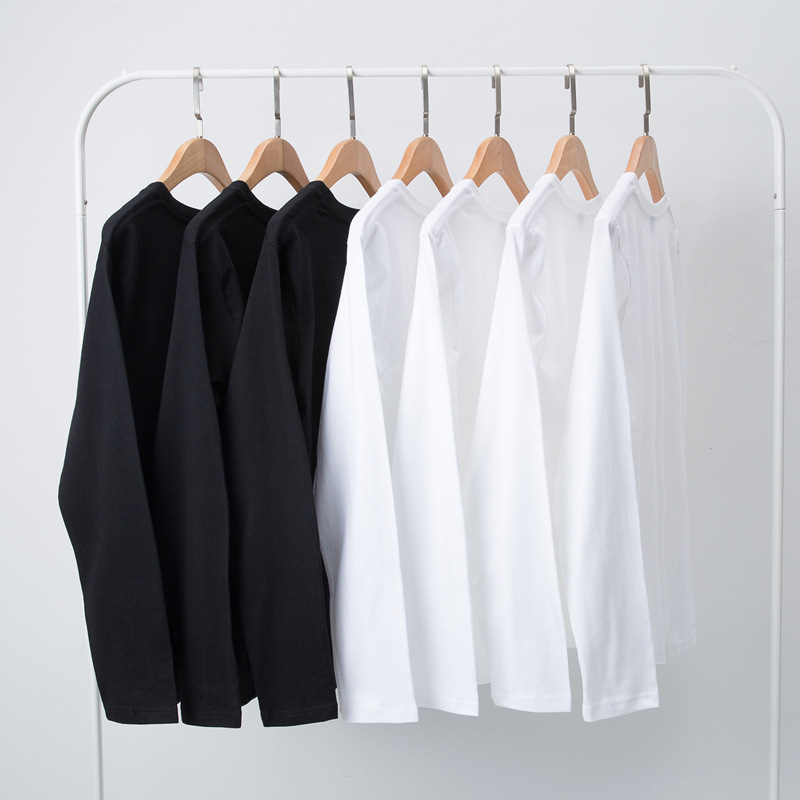 Bawełniana koszulka męska z długim rękawem MRMT 2025 Brand New Okrągły kołnierzyk Jednokolorowa koszulka męska dla mężczyzn Tshirt Man Tops Tees