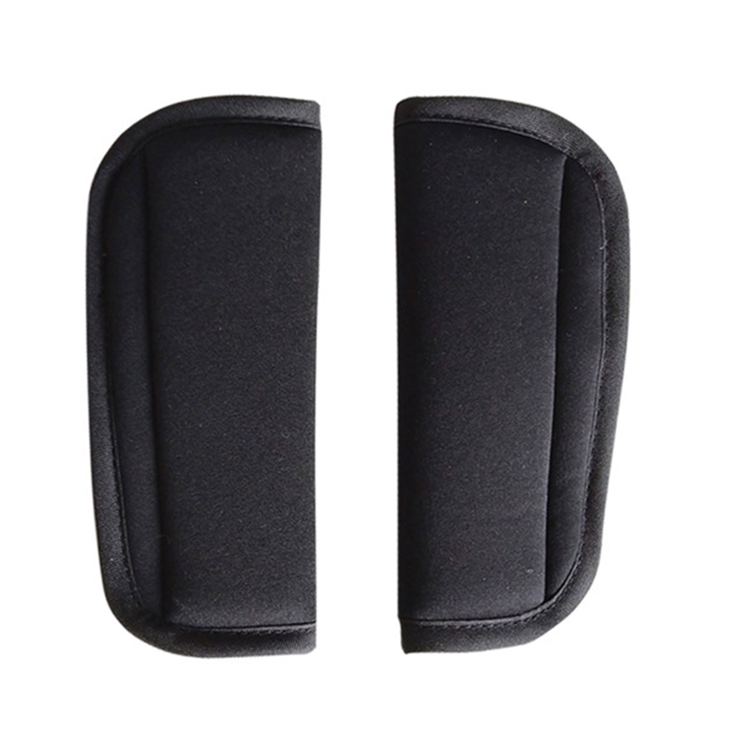 Pram assento do carro cinta capa de carrinho de bebê alça de ombro almofadas capa 2 pacote cinto de assento almofada pescoço protetores para pushchair