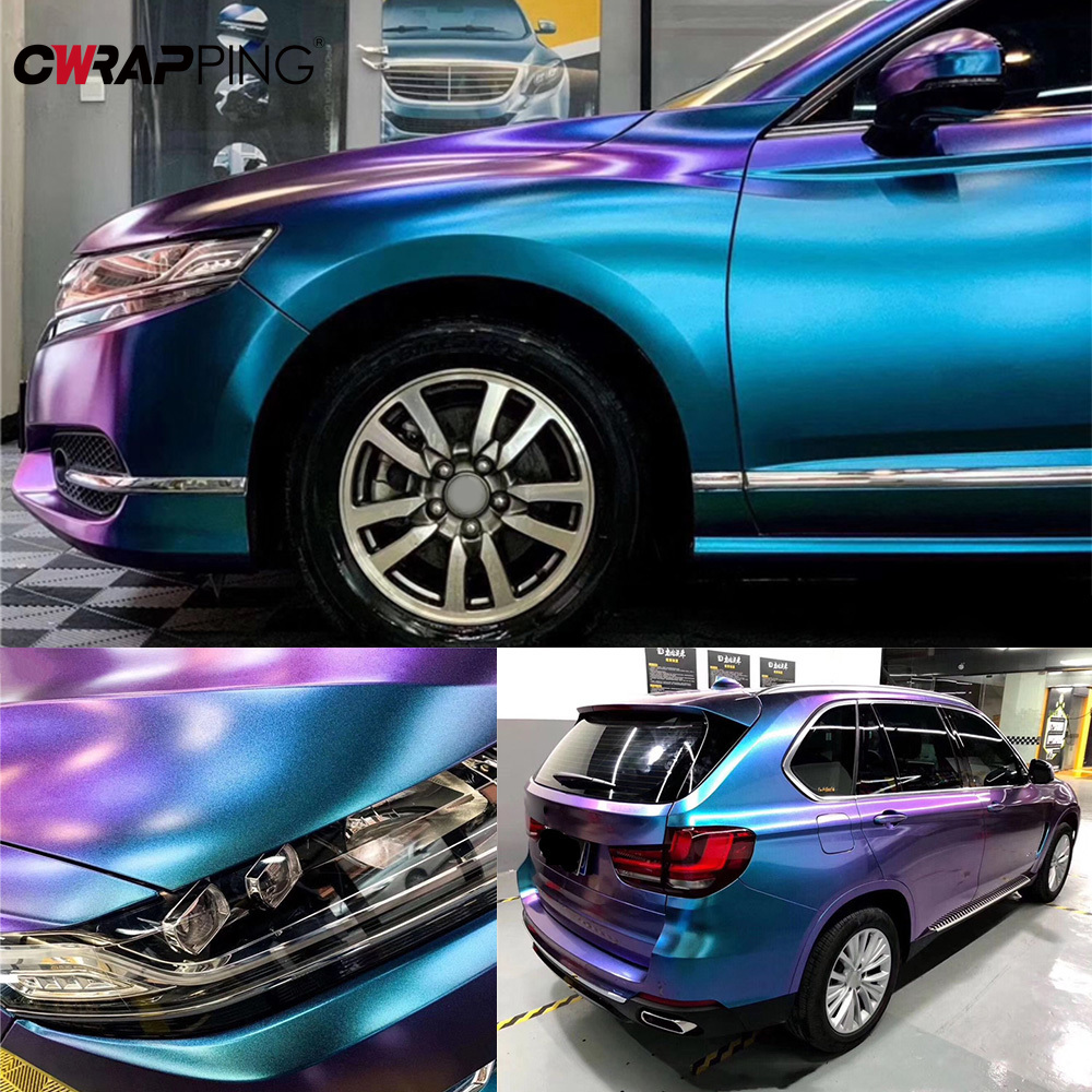 Motorcycle Stickers Glossy Matt Chameleon Vinyl Film Air Release Waterproof Sticker for Auto Motorcycle Tuning Accessories