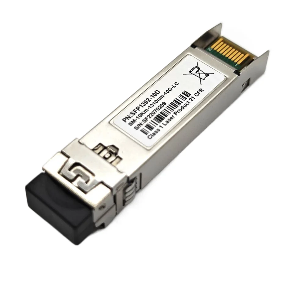 Modulo LC SFP+ monomodale 10G, ricetrasmettitore in fibra 10GBase-LR per Cisco SFP-10G-LR Ubiquiti Mikrotik D-Link TP-Link 5KM 10KM 1310