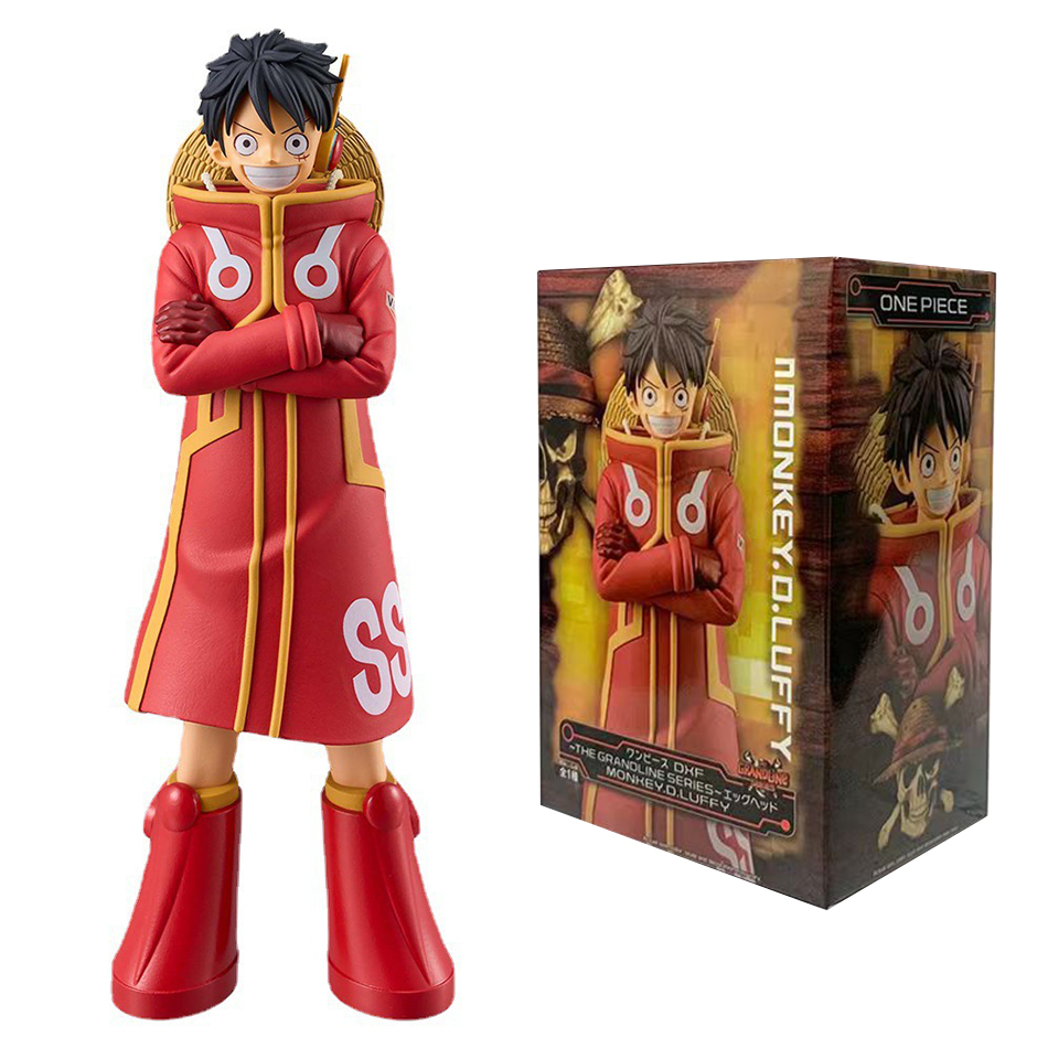 17 cm One Piece Ruffy Anime Figuren Monkey D. Ruffy Egg Head Island Actionfiguren PVC Anime Sammlung Modell Puppe Spielzeug Kind Geschenk