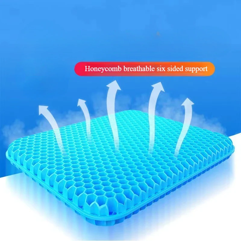 Clearance_Gel Seat Cushion Summer Breathable Honeycomb Design For Pressure Relief Back Tailbone Pain_Continuous updates