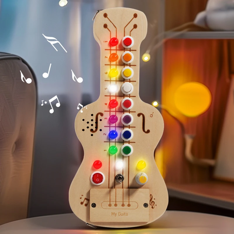 Presente das crianças música jogando guitarra eletrônica educação precoce iluminação brinquedos mais de 3 anos de idade luzes coloridas som