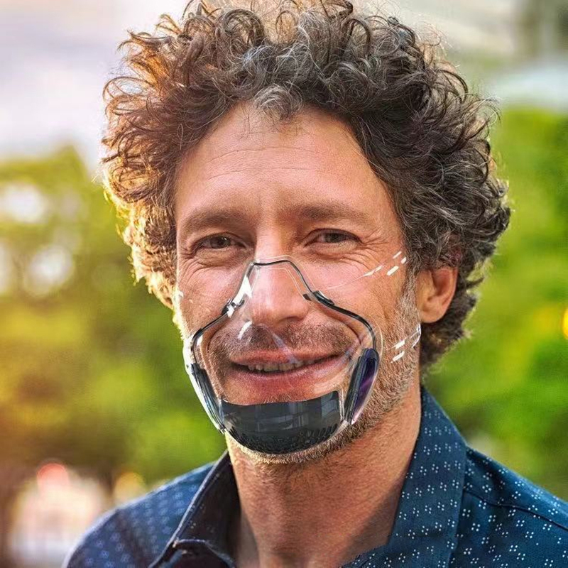 Schutz-Gesichtsmaske, voll transparent, für Moto, Radfahren, winddicht, staubdicht, winddicht, Schweißen, Schutzbrille, Ski