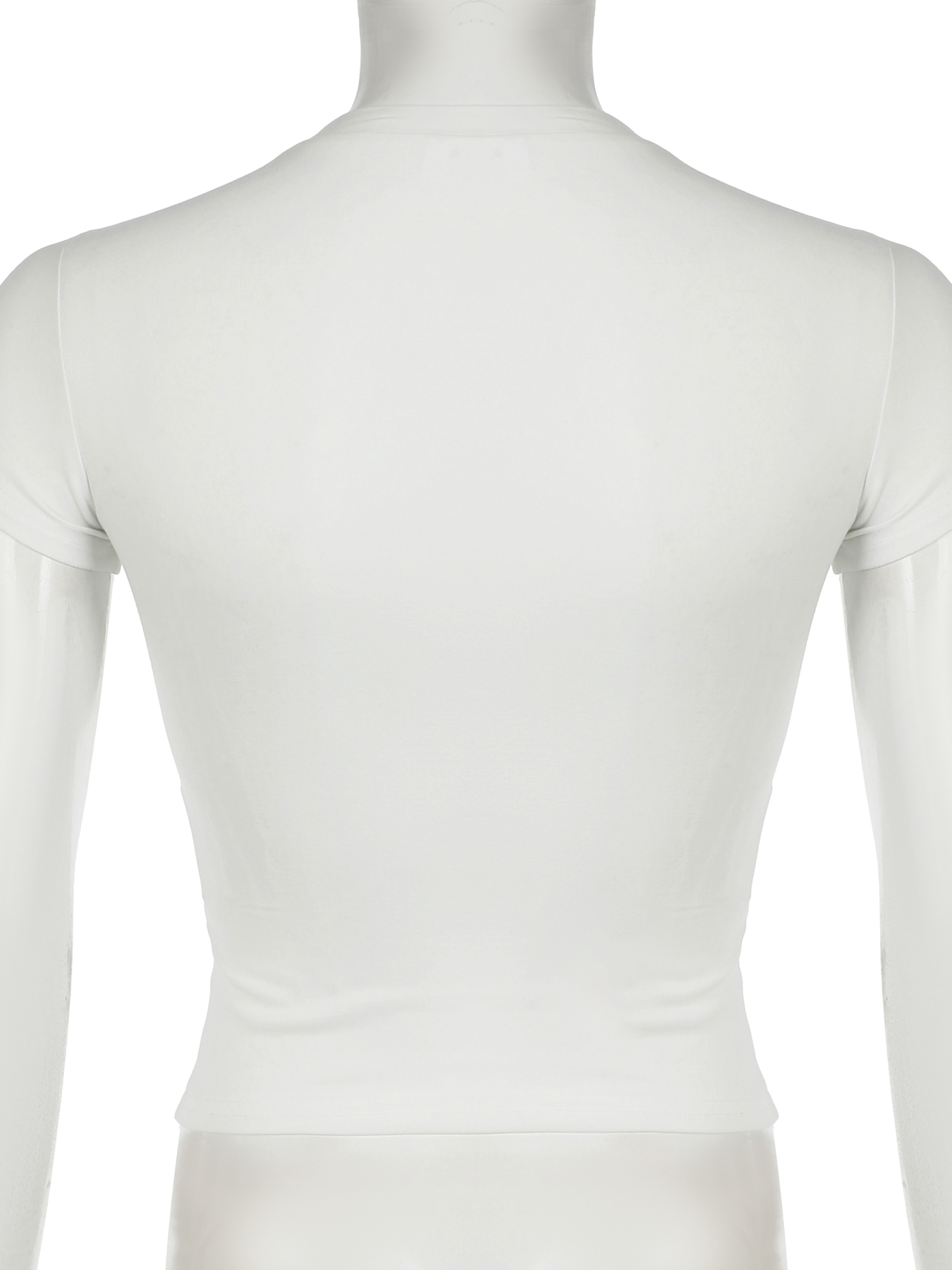 IAMSURE ダークプリントクロップド T シャツゴシックカジュアルスリム O ネック半袖 Tシャツ女性 2024 夏のファッションストリートレディース
