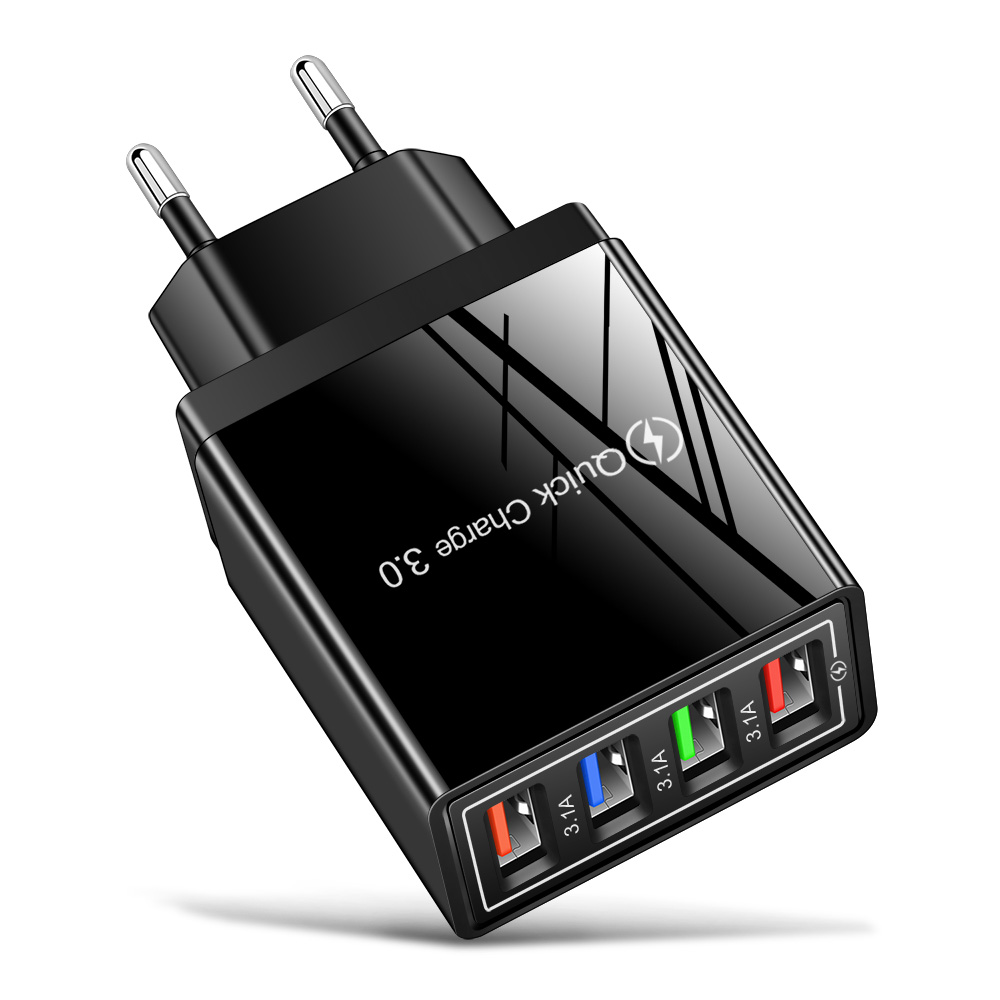 EU UNS Stecker USB Ladegerät Multi Port 4 USB Schnelle Lade Für Telefon Adapter Tablet Tragbare Wand Ladegerät Schnelle Ladegerät Für poco