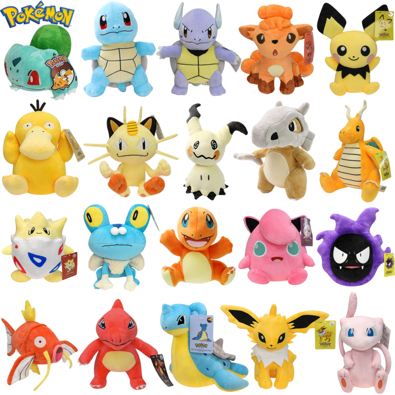Charizard Wartortle Vulpix Mimikyu Weiche Plüschtiere Mauzi Magikarp Mew Jolteon Peluche Puppen Festivals Geschenke