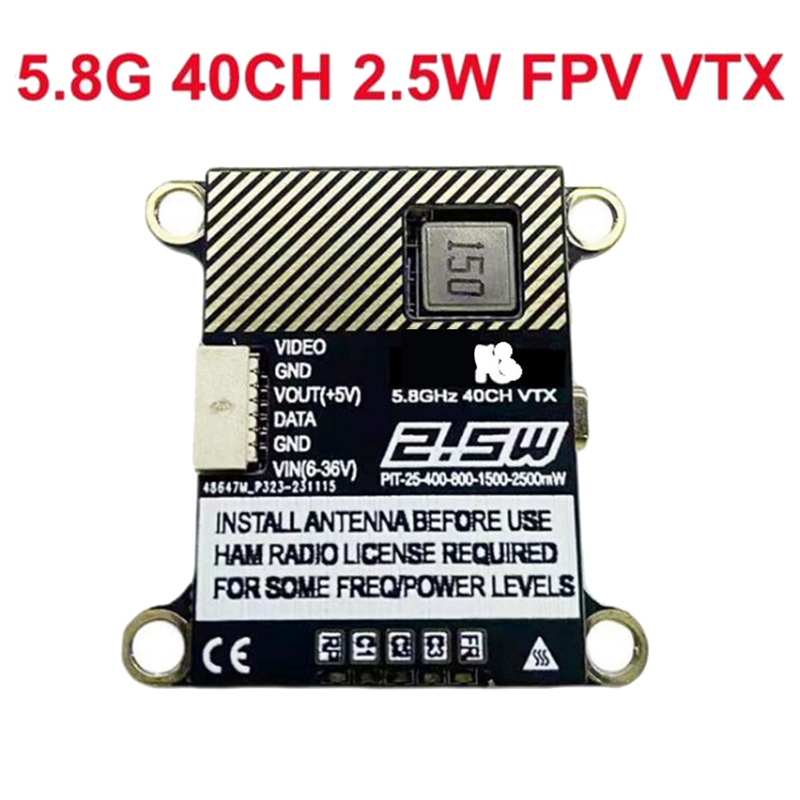 5,8g 2,5 w fpv vtx 40ch 2500mw für rc Starr flügel fpv Langstrecken-Renn drohne langlebig langlebig einfach zu installieren