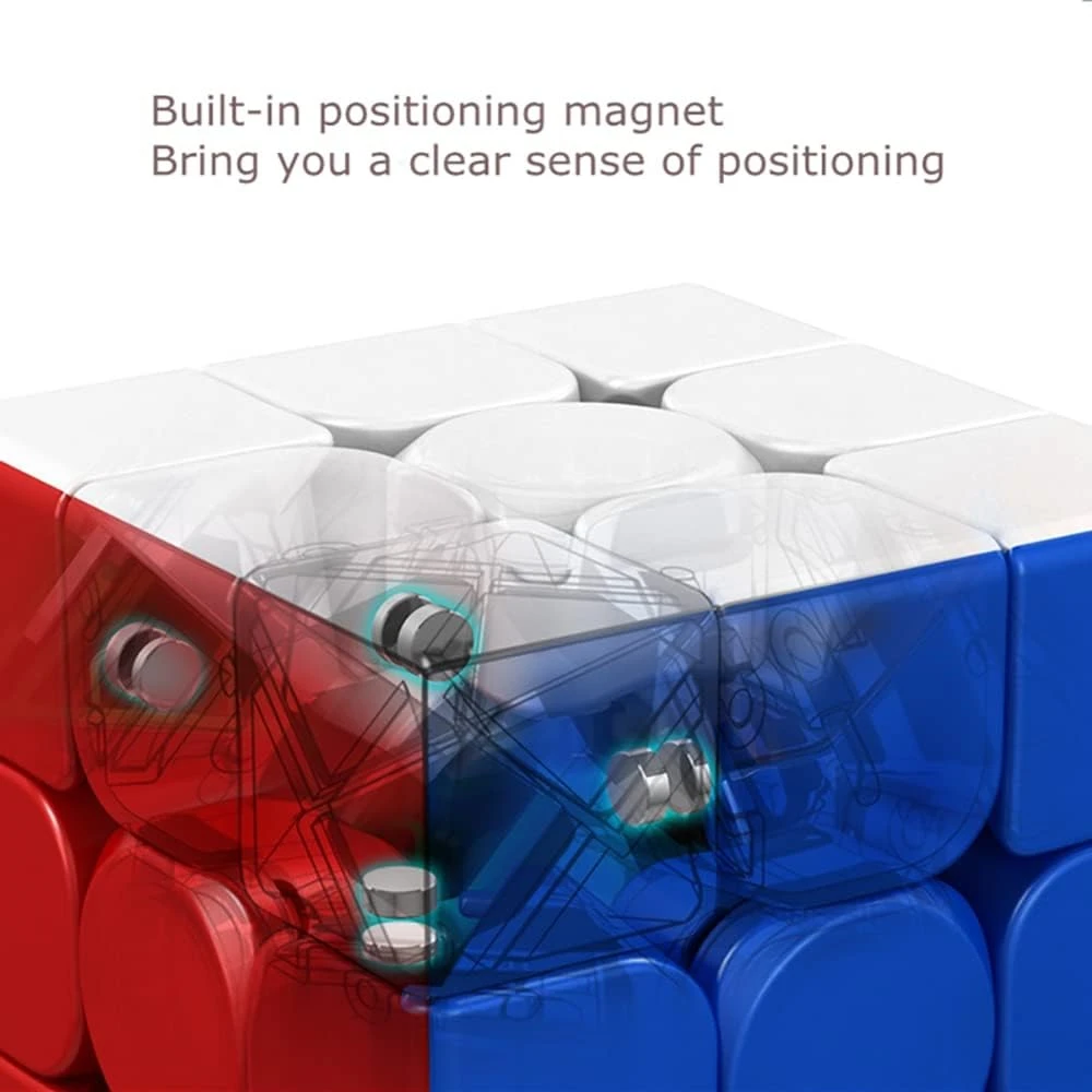 Moyu Cubing Classroom Meilong 3/3C 3x3 Magic Stickerless 3 Layers Speed Cube Solid Durable & Stickerless Frosted
