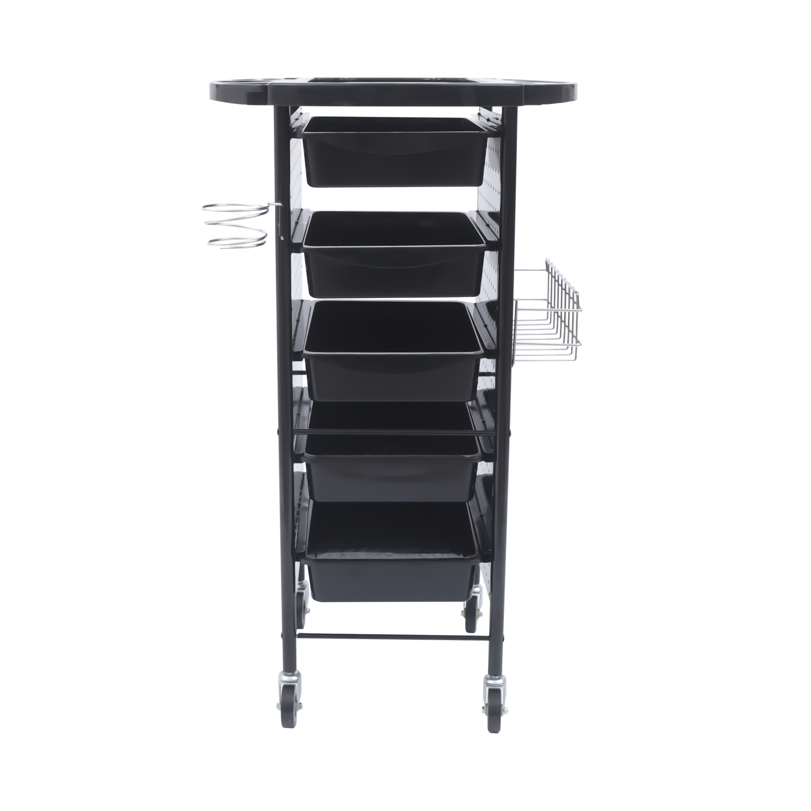 Carrello da parrucchiere professionale, portaoggetti a 6 livelli, cassetti di grande capacità, piattaforma multifunzionale, facile da spostare