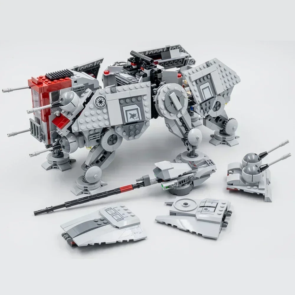 Aliens MOC-AT-Robot Galaxy Space Heavy TE-Droid-Walkers Space-Battle Fighters Model Building Blocks Bricks Toy Gift Boys