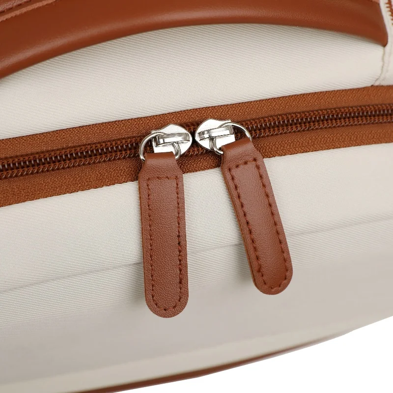 Nylon-Rucksack, stilvoller, vielseitiger täglicher Pendlerrucksack mit Reißverschlussöffnungsdesign