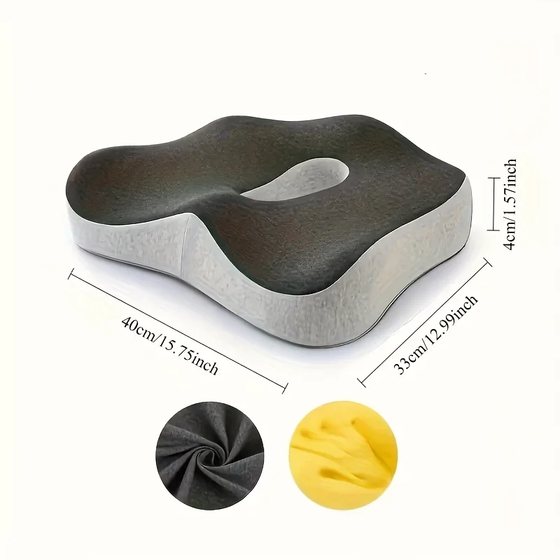 ​ ​ 【Cuscino ergonomico per sedile da ufficio】 Cuscino di supporto lombare in memory foam a 3 zone Correttore di postura traspirante per sedia a rotelle da ufficio per auto