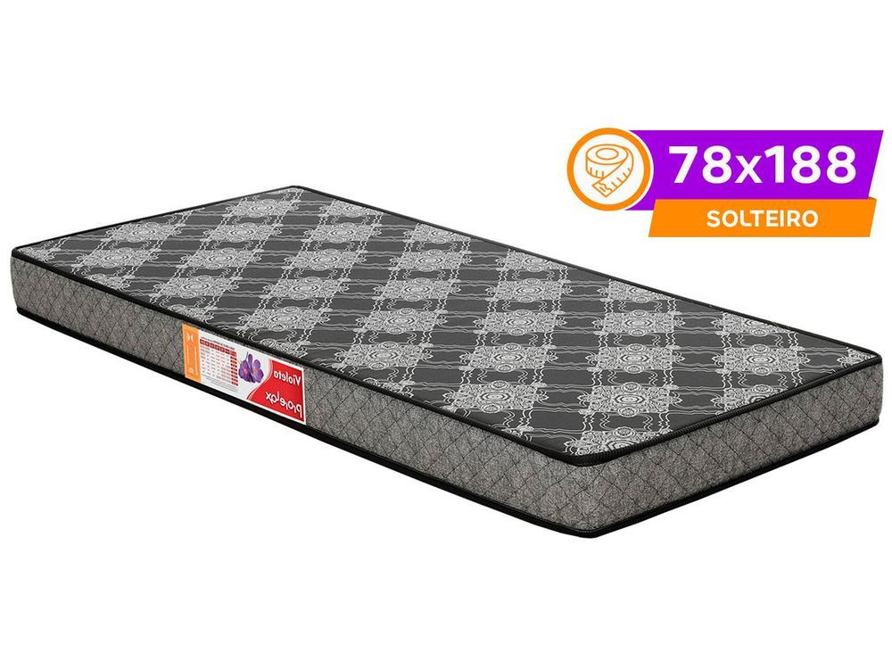 Colchão Solteiro Prorelax de Espuma D-20 12x78x188cm Violeta