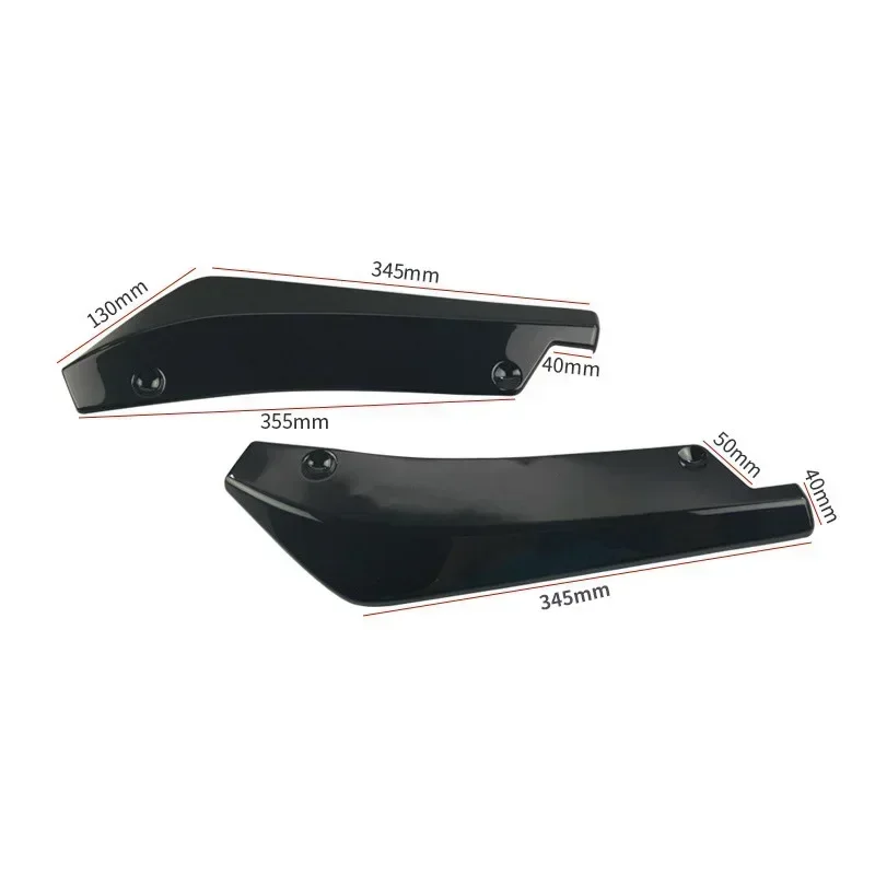 2P Achterbumper Lip Diffuser Splitter Universele Auto Spoiler Side Rok Uitbreiding Protector Kit Auto Accessoires Exterieur Styling