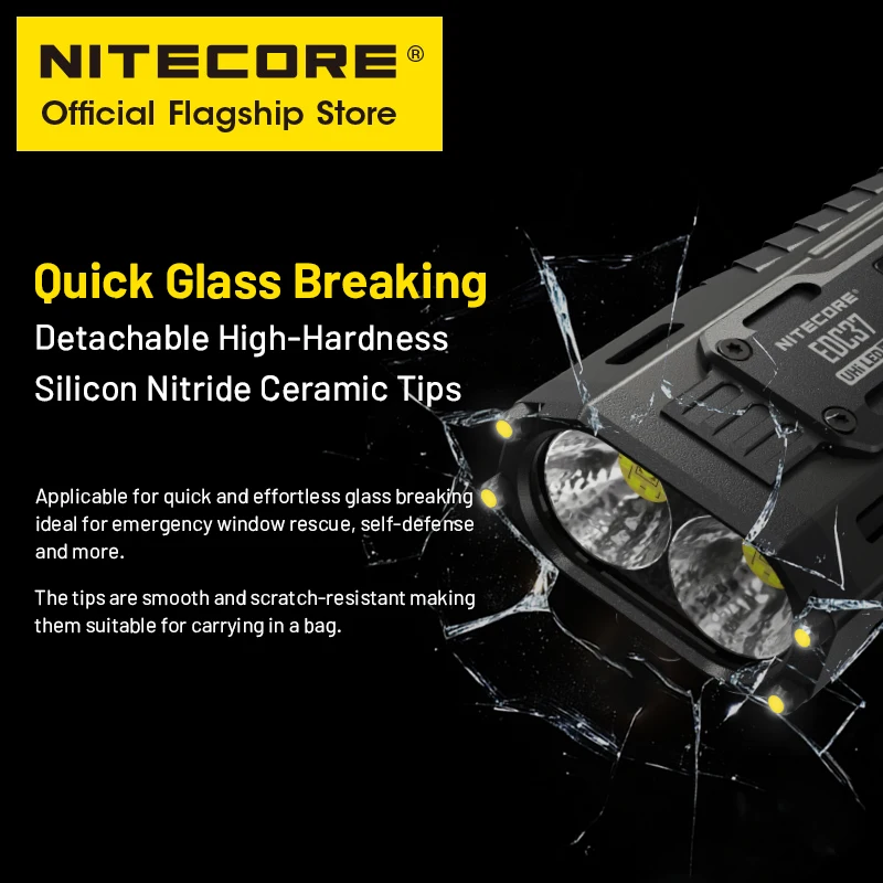NITECORE EDC37 Ultimate Tactical EDC Flashlight 8000 люмен 18 Вт USB-C Перезаряжаемый Troch Light Встроенный литий-ионный аккумулятор емкостью 8000 мАч