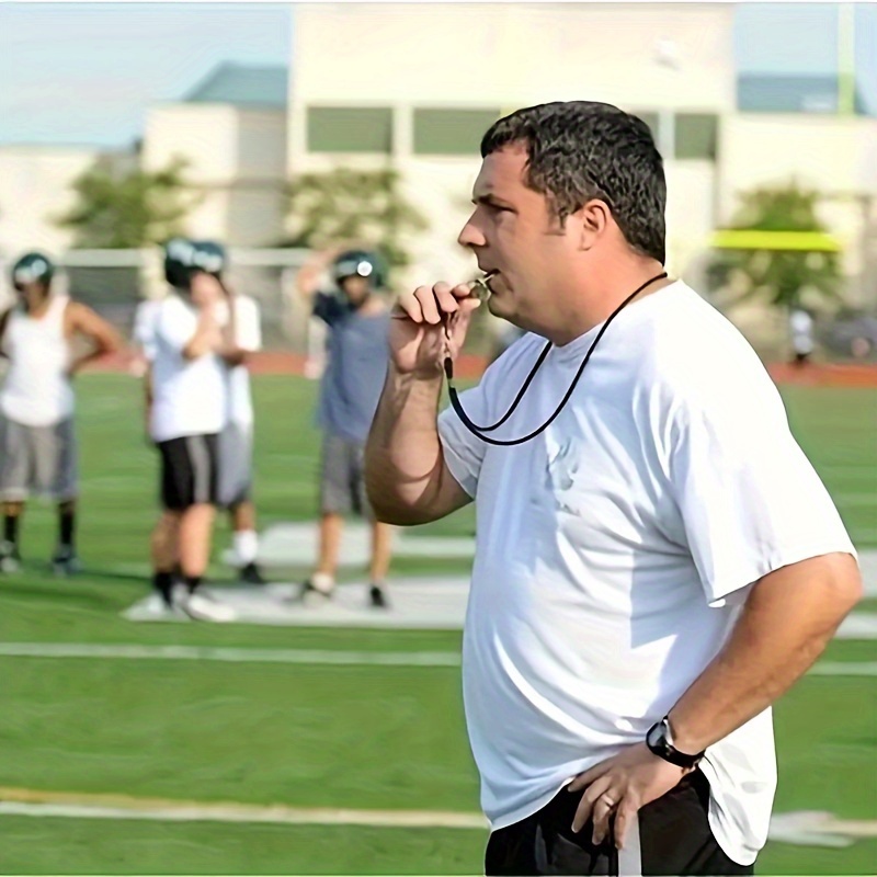 1/10 個のステンレス鋼金属ホイッスル、プロサッカーバスケットボールスポーツ審判トレーニングホイッスル