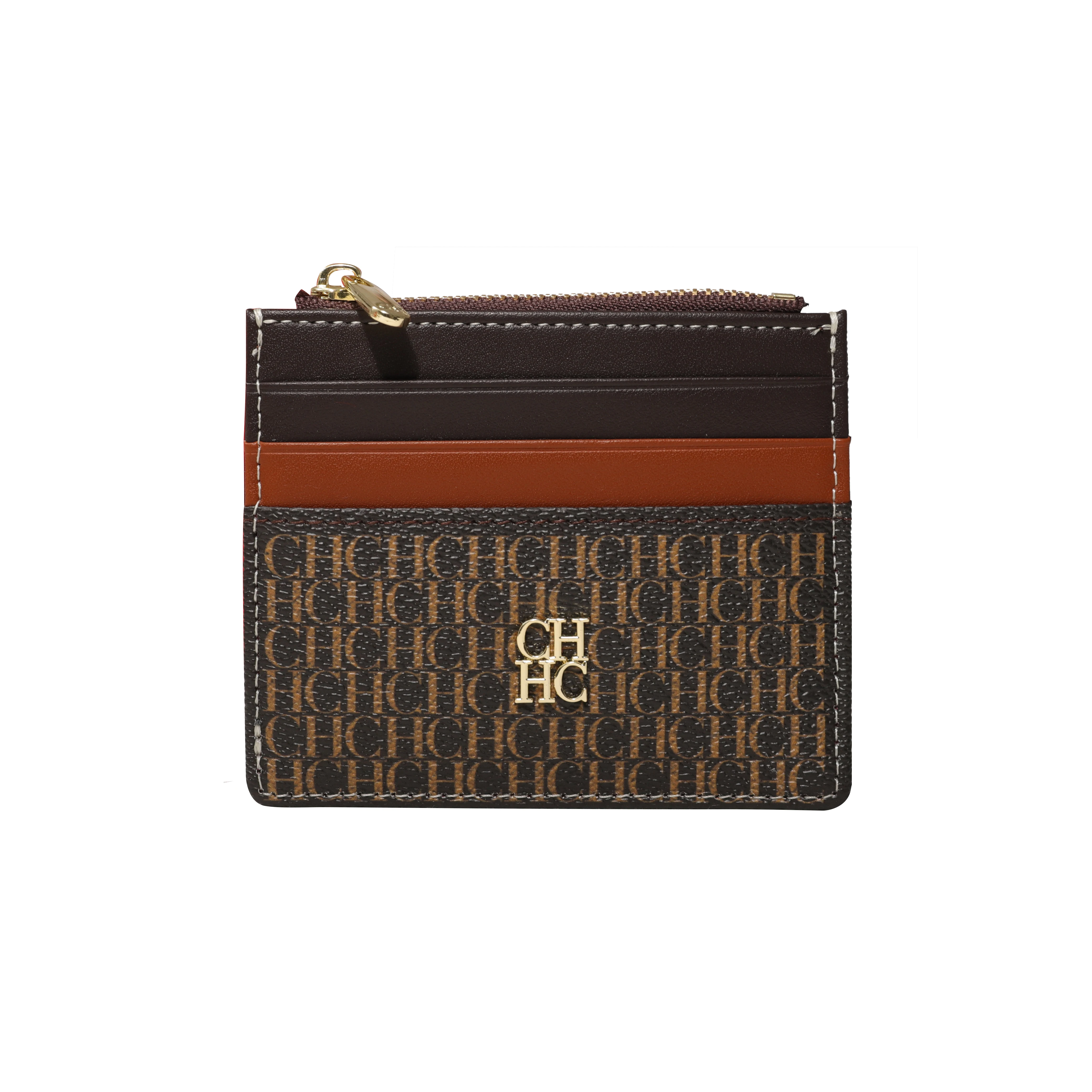 CH Women's Bag Wallet Exquisite Compact Convenient Decoration Durable Elegant Brand Design Sense Letter Decoration Zipper
